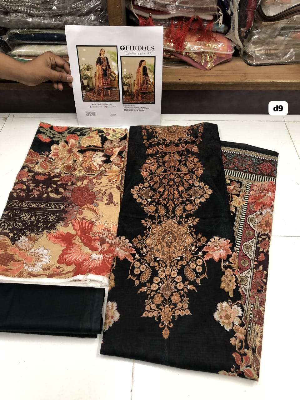 Firdous Lawn Collection - 2023 Vol 01